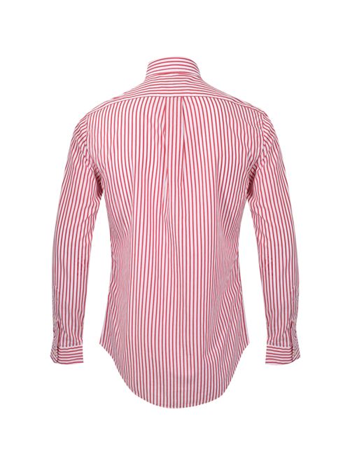 Camicia a righe in popeline di cotone White/red POLO RALPH LAUREN | 710B15595002